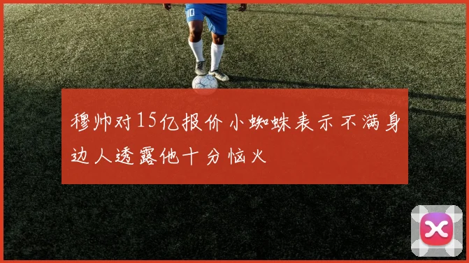 穆帅对15亿报价小蜘蛛表示不满身边人透露他十分恼火