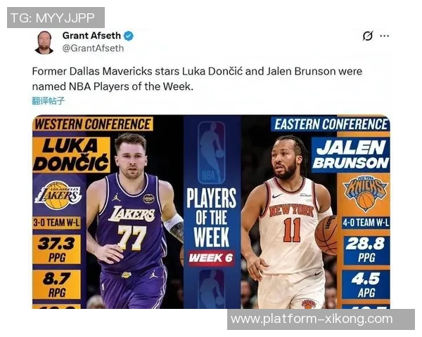 东契奇豪取45分11篮板14助攻三双詹姆斯点赞分享数据海报展现友谊